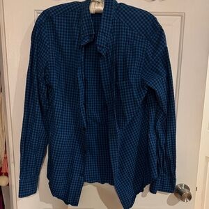 Men's Old Navy  Blue and black Checkered button up